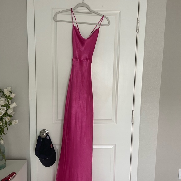 NWT Bec & Bridge Loren Maxi Dress Deep Pink - Picture 9 of 9